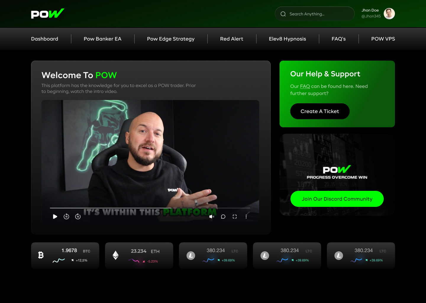 Trading Strategy – POW